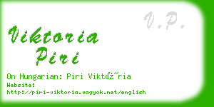 viktoria piri business card